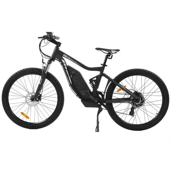 Tornado Full Suspension Electric Bike - Matt Black 