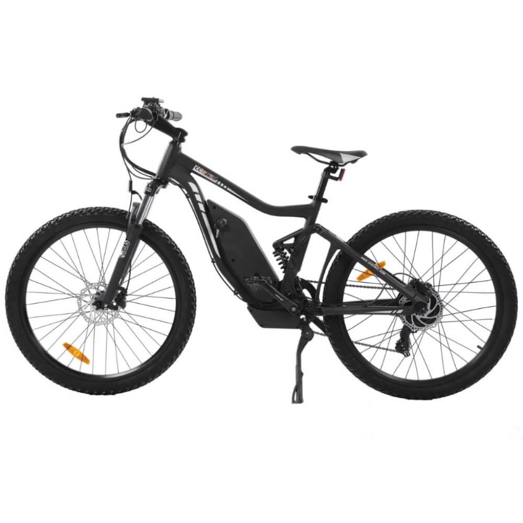 Tornado Full Suspension Electric Bike Matt Black ECOTRIC Electric Bikes Ecotric