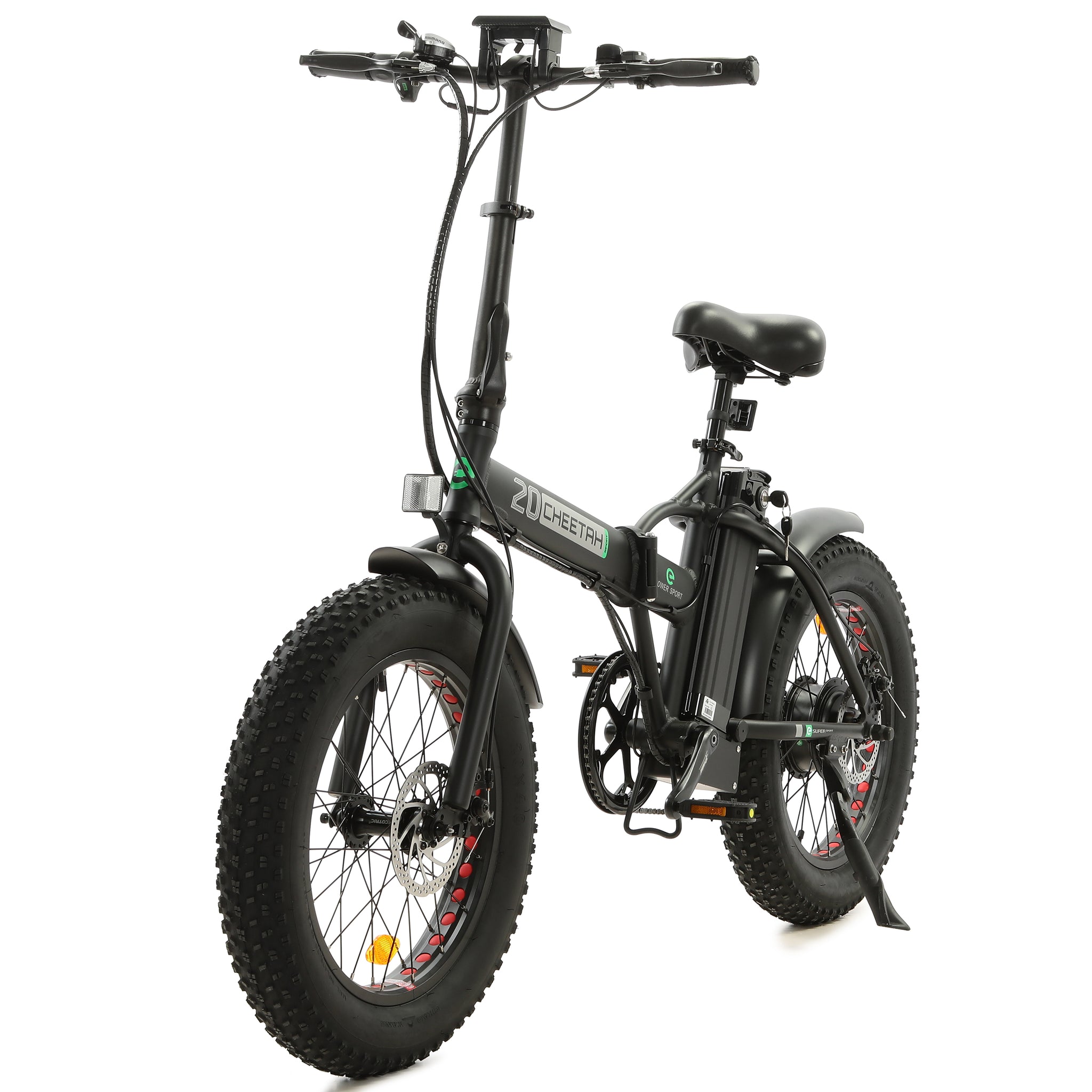 ECOTRIC 48V 20 Inches Fat Tire Portable Folding Electric Bike - Black ...