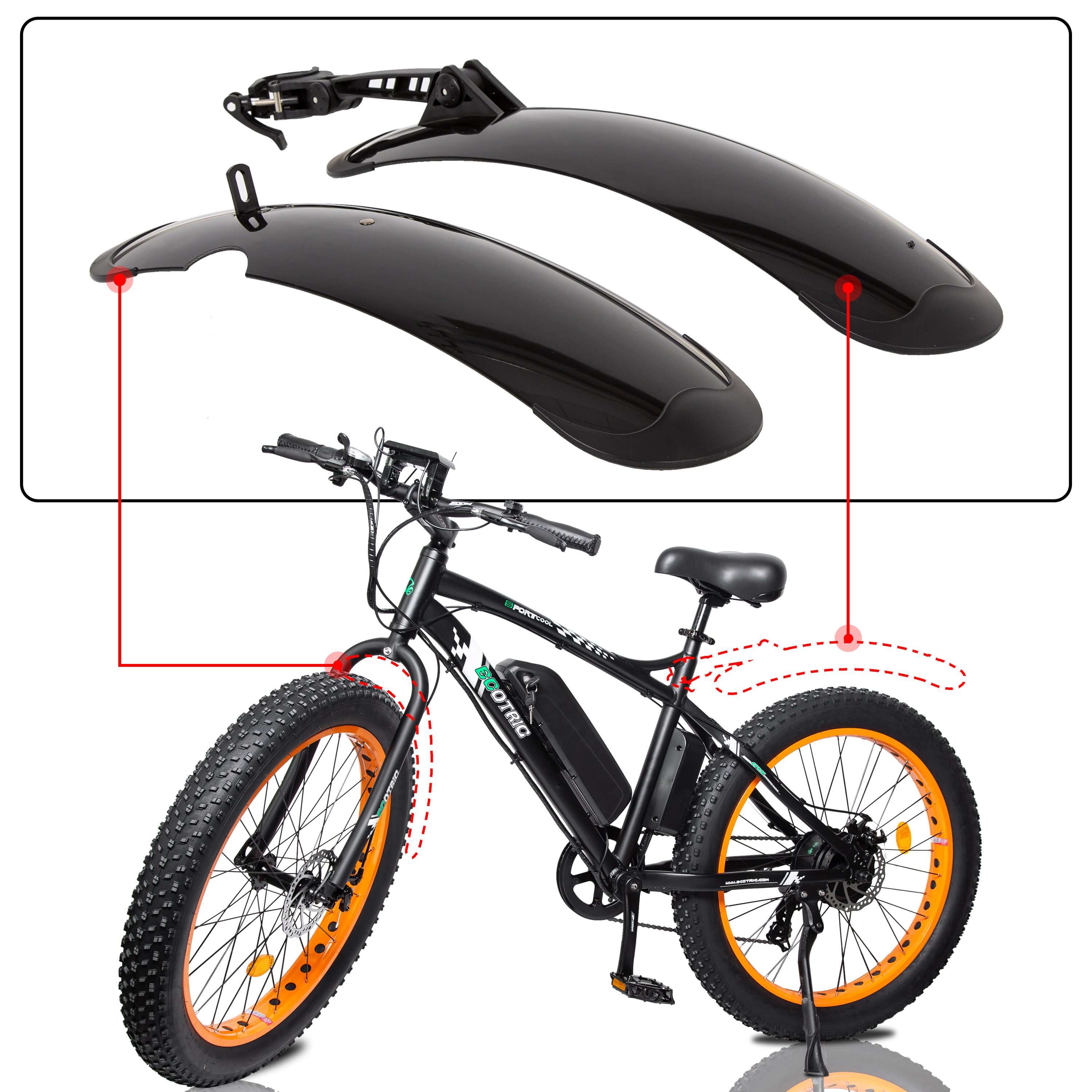 26 inch bike fenders online