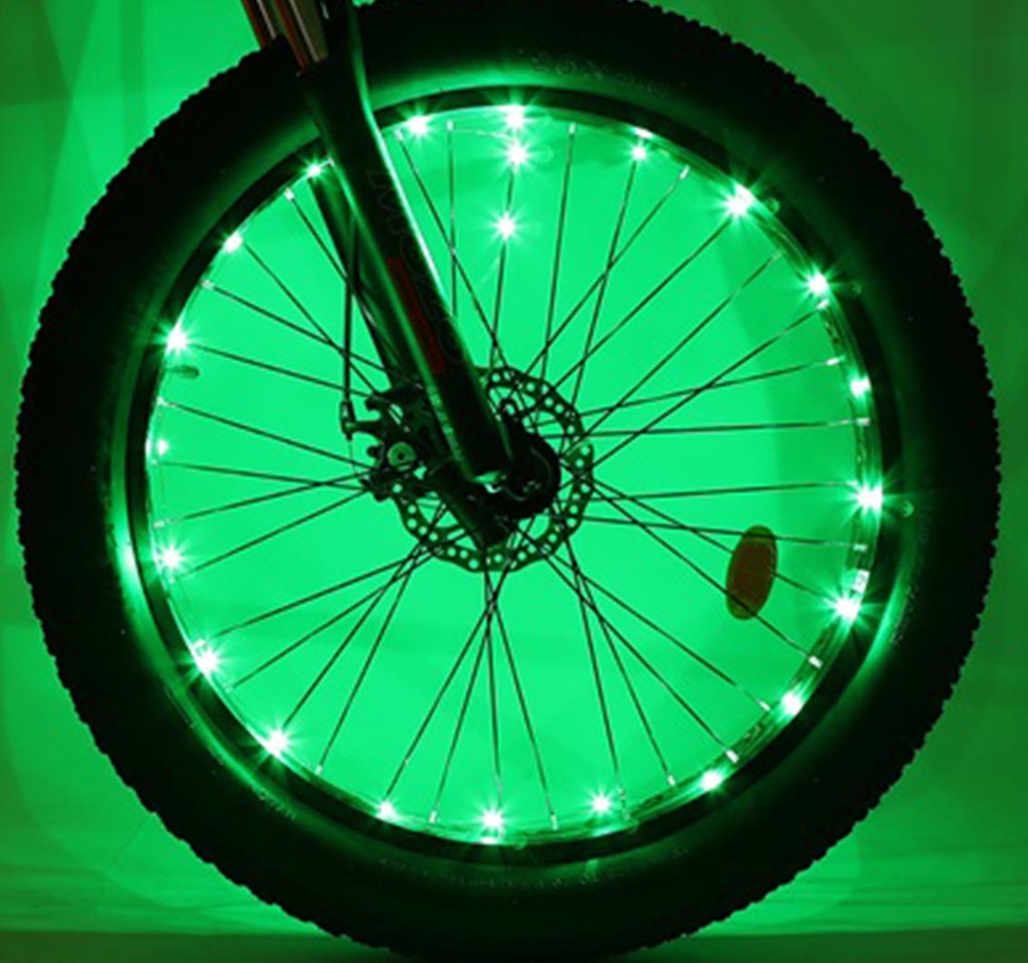 Green fashion bike light